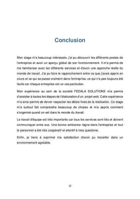 rapport de stage vente